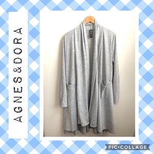 Agnes & Dora Gray Cascade Duster Cardigan 💙
